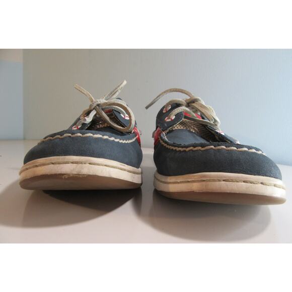 Sperry Top Sider Angelfish Boat Shoe - Flat Heel Red White And Blue Womens 8M - Picture 3 of 11